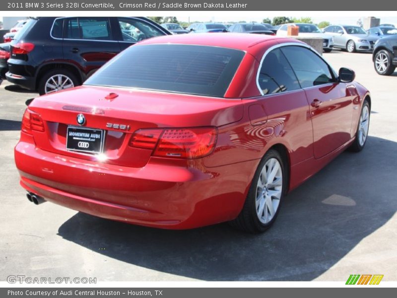 Crimson Red / Saddle Brown Dakota Leather 2011 BMW 3 Series 328i Convertible