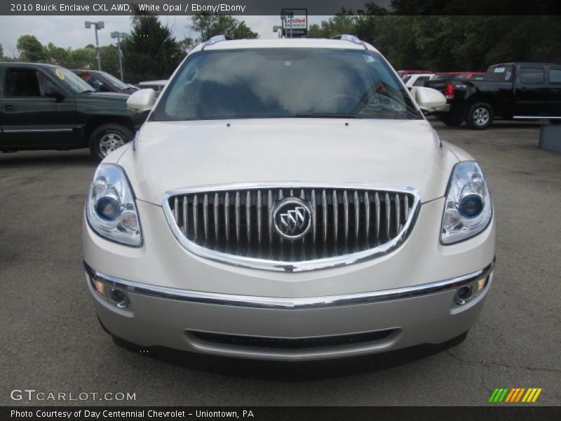 White Opal / Ebony/Ebony 2010 Buick Enclave CXL AWD