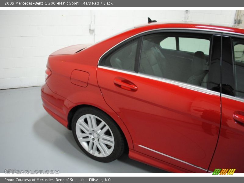 Mars Red / Black 2009 Mercedes-Benz C 300 4Matic Sport