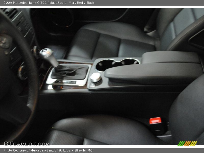 Mars Red / Black 2009 Mercedes-Benz C 300 4Matic Sport