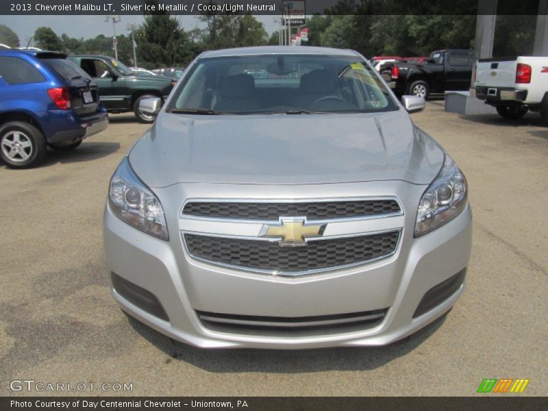 Silver Ice Metallic / Cocoa/Light Neutral 2013 Chevrolet Malibu LT