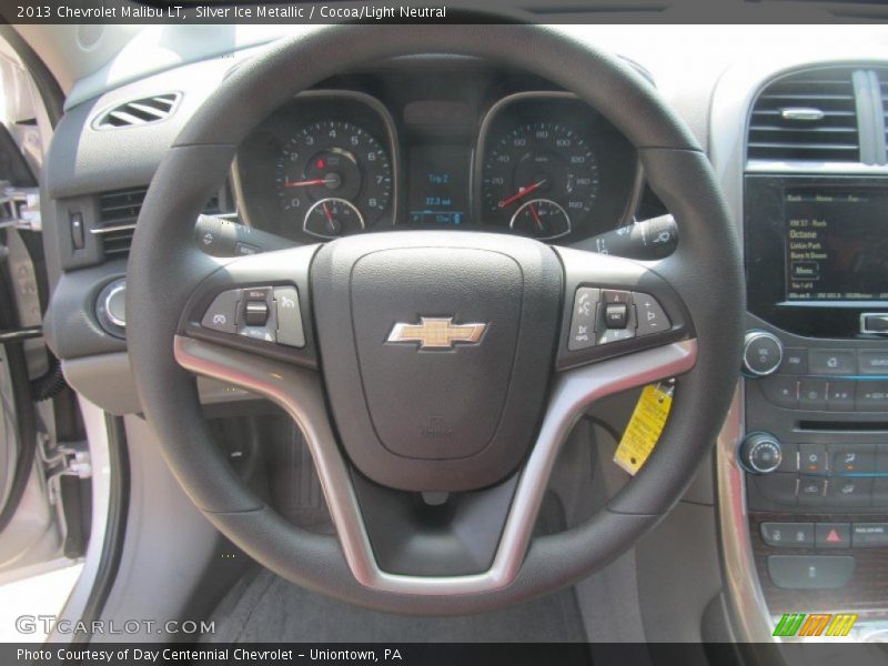 Silver Ice Metallic / Cocoa/Light Neutral 2013 Chevrolet Malibu LT
