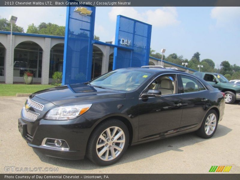 Black Granite Metallic / Cocoa/Light Neutral 2013 Chevrolet Malibu LTZ