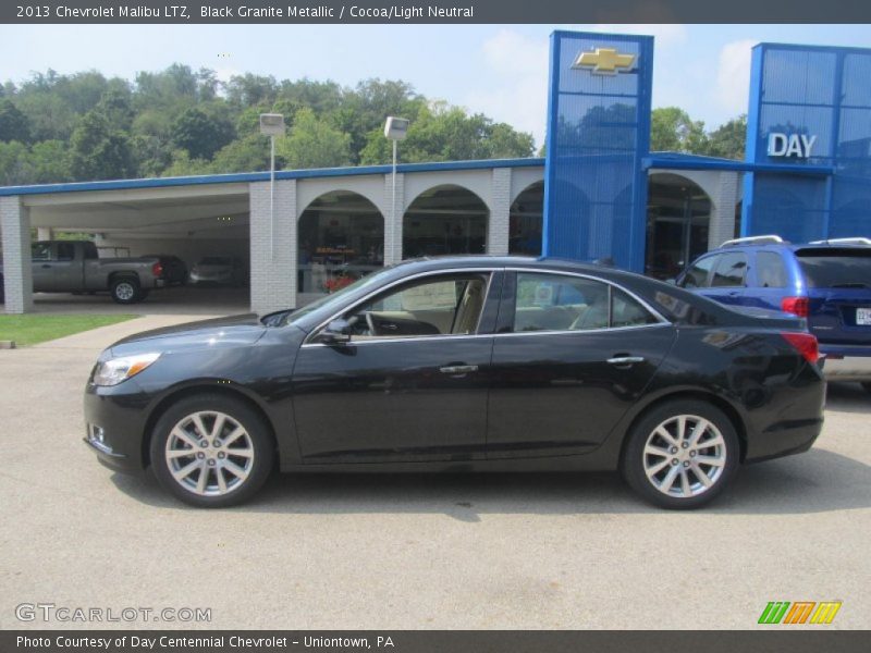 Black Granite Metallic / Cocoa/Light Neutral 2013 Chevrolet Malibu LTZ