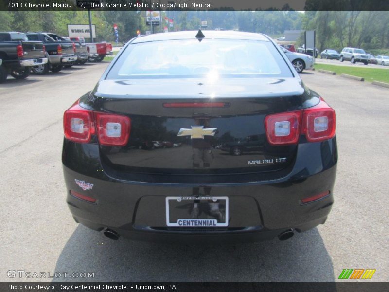 Black Granite Metallic / Cocoa/Light Neutral 2013 Chevrolet Malibu LTZ
