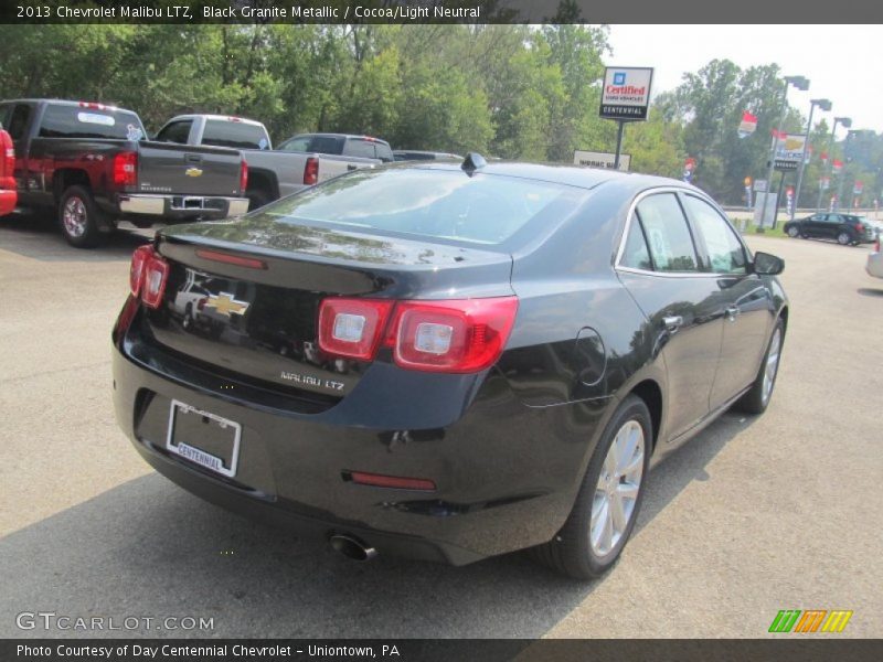 Black Granite Metallic / Cocoa/Light Neutral 2013 Chevrolet Malibu LTZ
