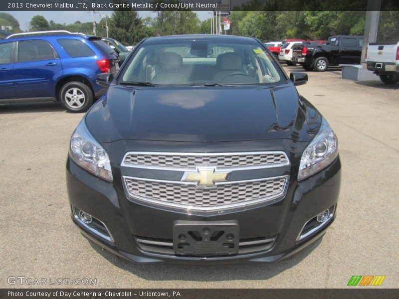 Black Granite Metallic / Cocoa/Light Neutral 2013 Chevrolet Malibu LTZ