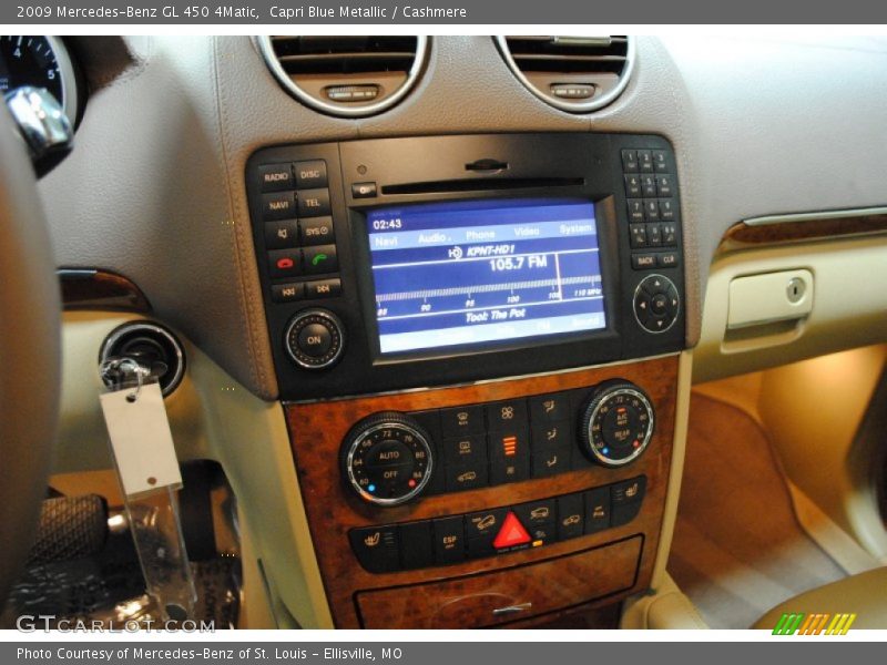 Capri Blue Metallic / Cashmere 2009 Mercedes-Benz GL 450 4Matic