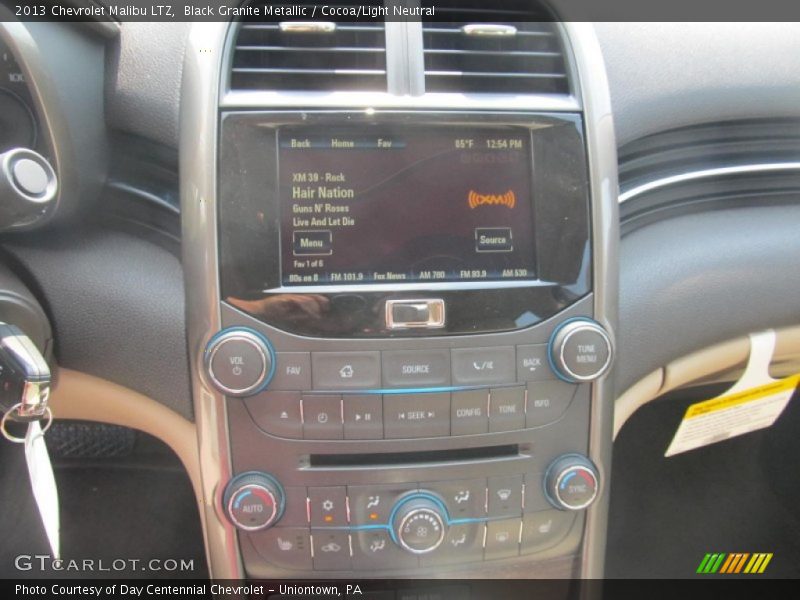 Black Granite Metallic / Cocoa/Light Neutral 2013 Chevrolet Malibu LTZ