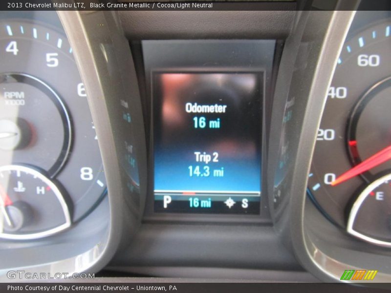 Black Granite Metallic / Cocoa/Light Neutral 2013 Chevrolet Malibu LTZ