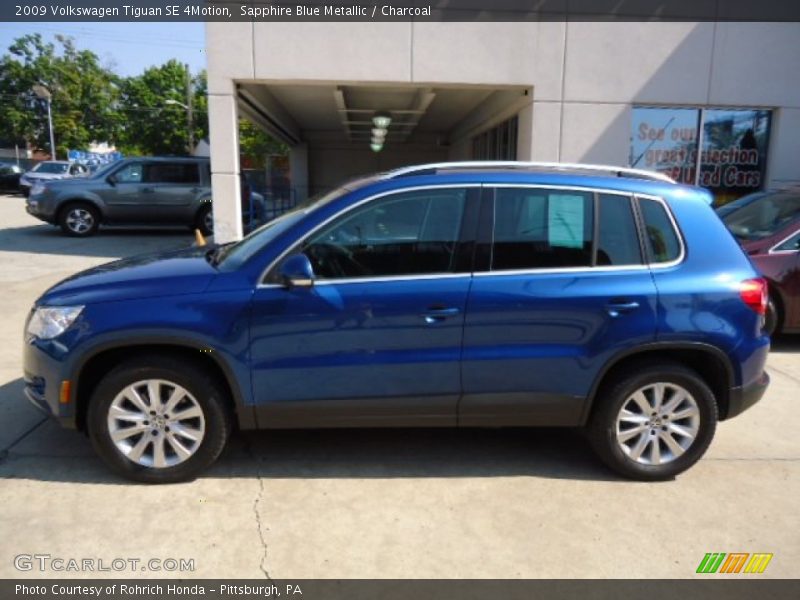 Sapphire Blue Metallic / Charcoal 2009 Volkswagen Tiguan SE 4Motion