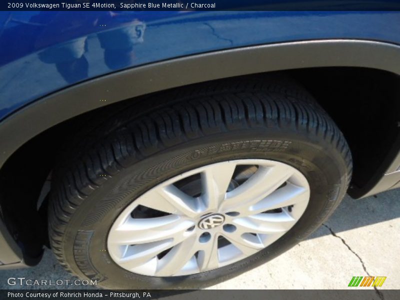 Sapphire Blue Metallic / Charcoal 2009 Volkswagen Tiguan SE 4Motion