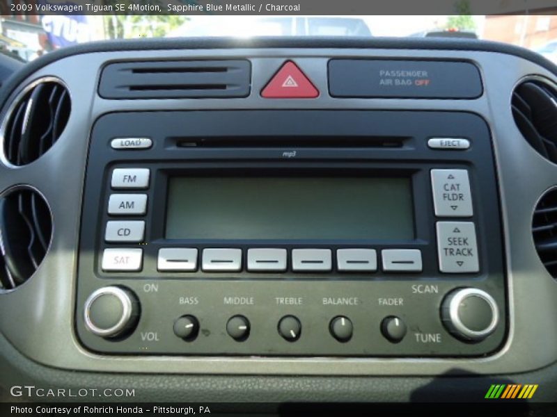 Sapphire Blue Metallic / Charcoal 2009 Volkswagen Tiguan SE 4Motion