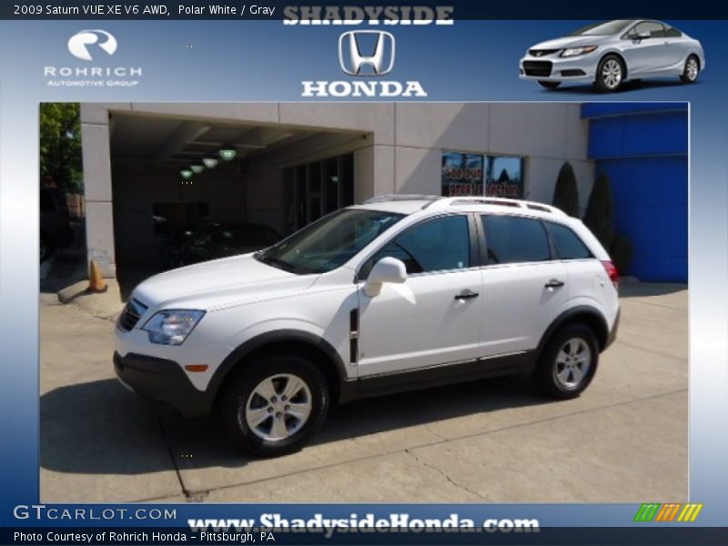 Polar White / Gray 2009 Saturn VUE XE V6 AWD