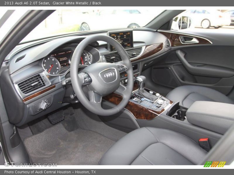 Glacier White Metallic / Black 2013 Audi A6 2.0T Sedan