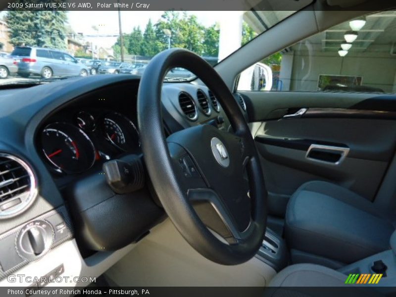 Polar White / Gray 2009 Saturn VUE XE V6 AWD