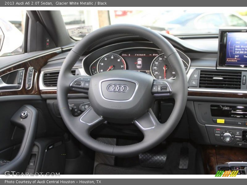 Glacier White Metallic / Black 2013 Audi A6 2.0T Sedan