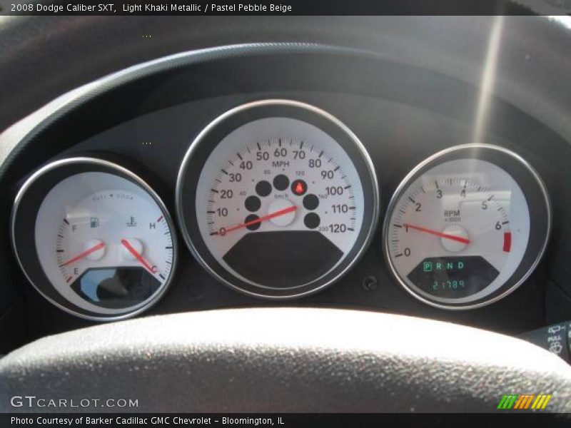 Light Khaki Metallic / Pastel Pebble Beige 2008 Dodge Caliber SXT