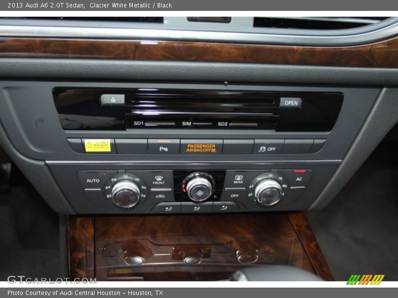 Glacier White Metallic / Black 2013 Audi A6 2.0T Sedan