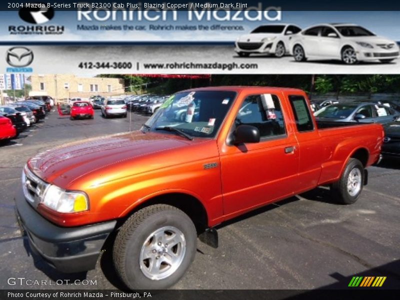 Blazing Copper / Medium Dark Flint 2004 Mazda B-Series Truck B2300 Cab Plus