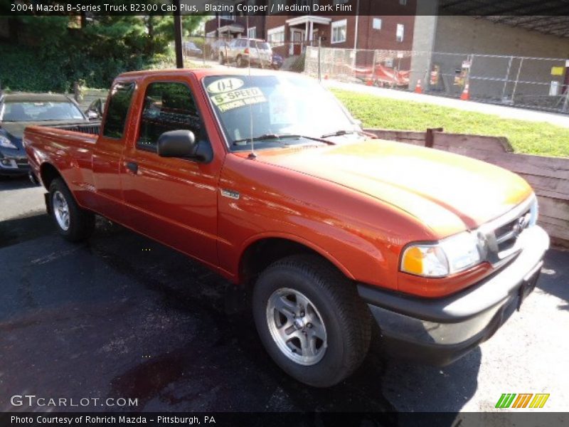 Blazing Copper / Medium Dark Flint 2004 Mazda B-Series Truck B2300 Cab Plus