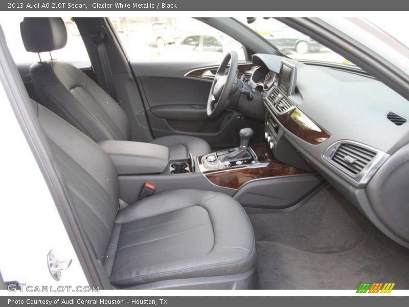 Glacier White Metallic / Black 2013 Audi A6 2.0T Sedan