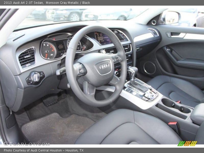 Monsoon Gray Metallic / Black 2013 Audi A4 2.0T Sedan