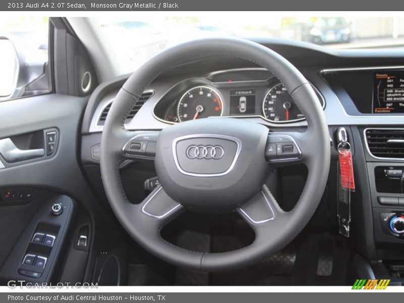 Monsoon Gray Metallic / Black 2013 Audi A4 2.0T Sedan