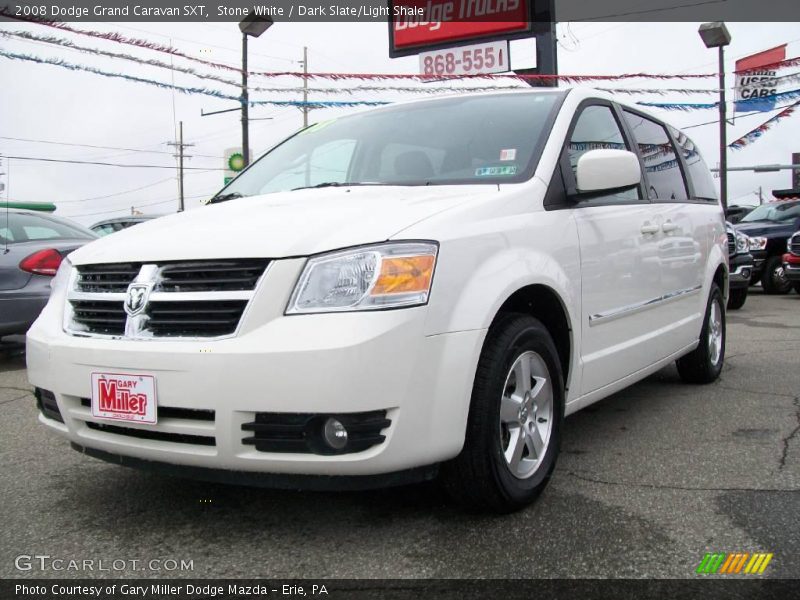 Stone White / Dark Slate/Light Shale 2008 Dodge Grand Caravan SXT
