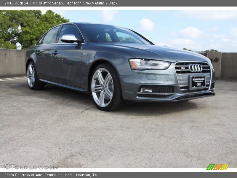 Monsoon Gray Metallic / Black 2013 Audi S4 3.0T quattro Sedan