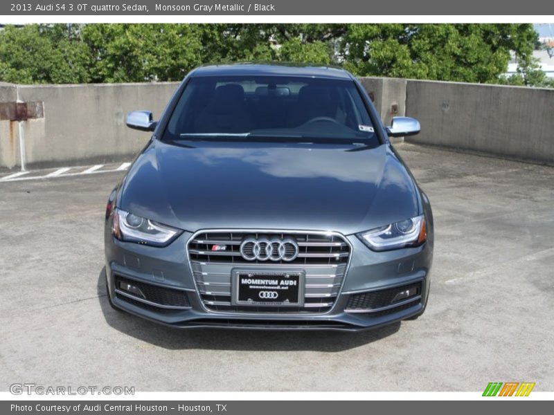 Monsoon Gray Metallic / Black 2013 Audi S4 3.0T quattro Sedan