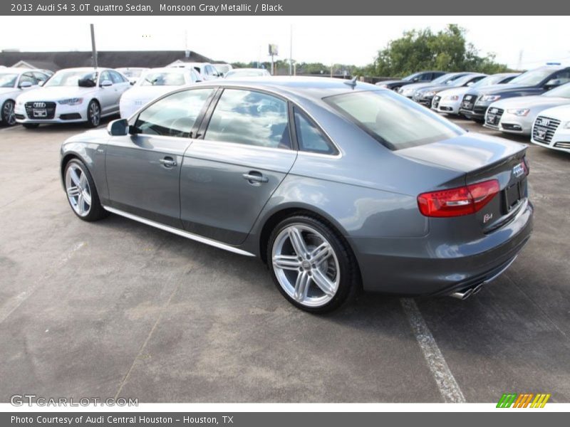 Monsoon Gray Metallic / Black 2013 Audi S4 3.0T quattro Sedan