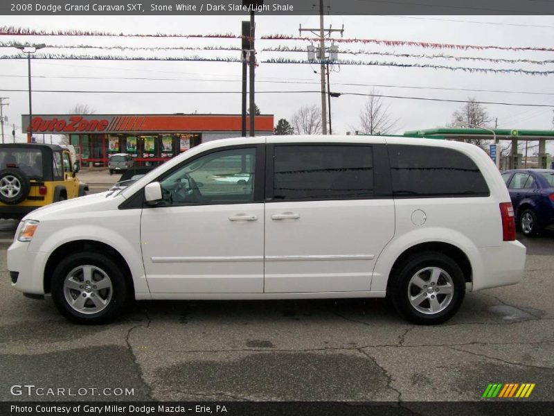 Stone White / Dark Slate/Light Shale 2008 Dodge Grand Caravan SXT
