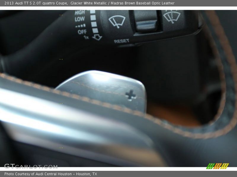 Glacier White Metallic / Madras Brown Baseball Optic Leather 2013 Audi TT S 2.0T quattro Coupe