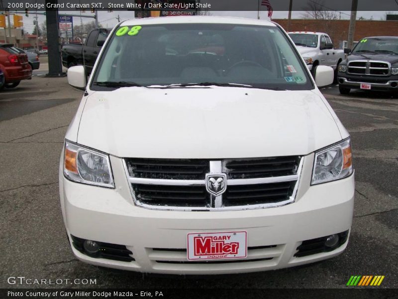 Stone White / Dark Slate/Light Shale 2008 Dodge Grand Caravan SXT