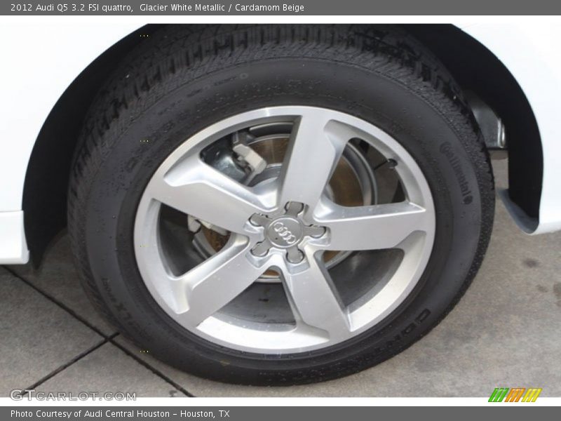 Glacier White Metallic / Cardamom Beige 2012 Audi Q5 3.2 FSI quattro