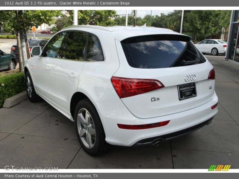 Glacier White Metallic / Cardamom Beige 2012 Audi Q5 3.2 FSI quattro