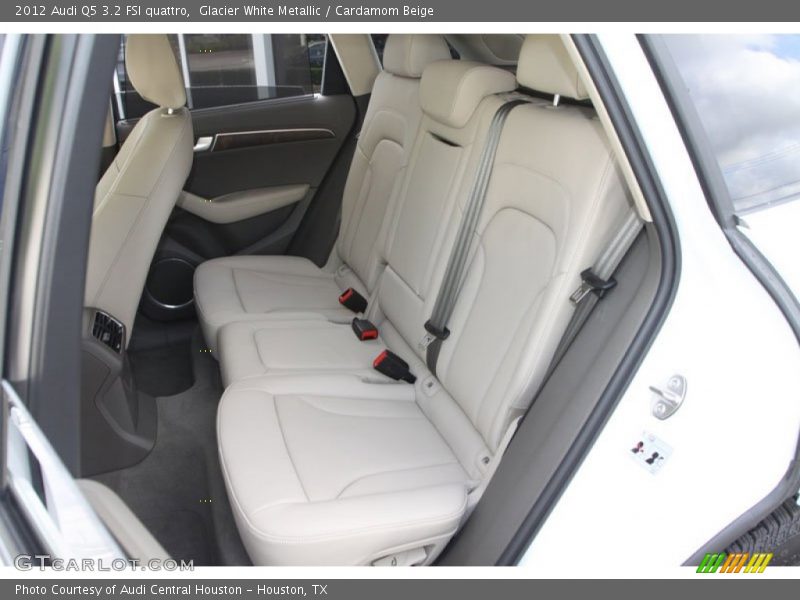Glacier White Metallic / Cardamom Beige 2012 Audi Q5 3.2 FSI quattro