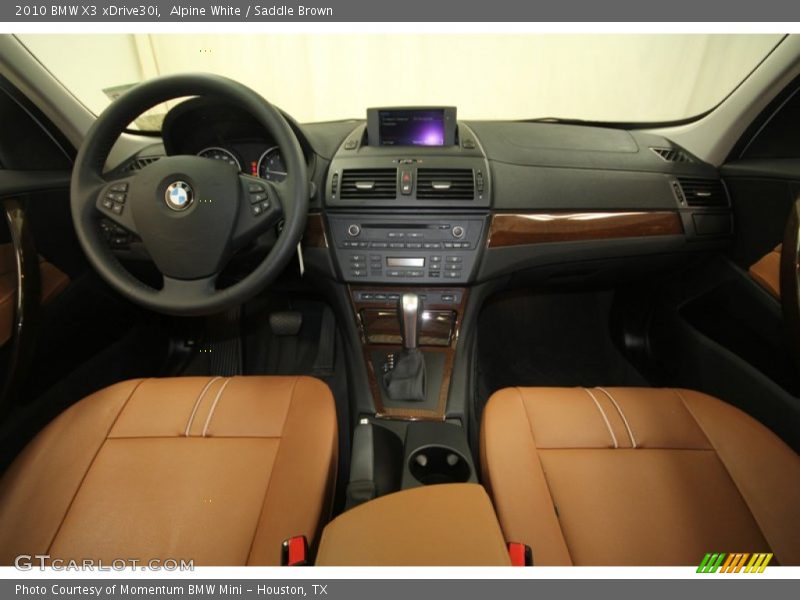 Alpine White / Saddle Brown 2010 BMW X3 xDrive30i