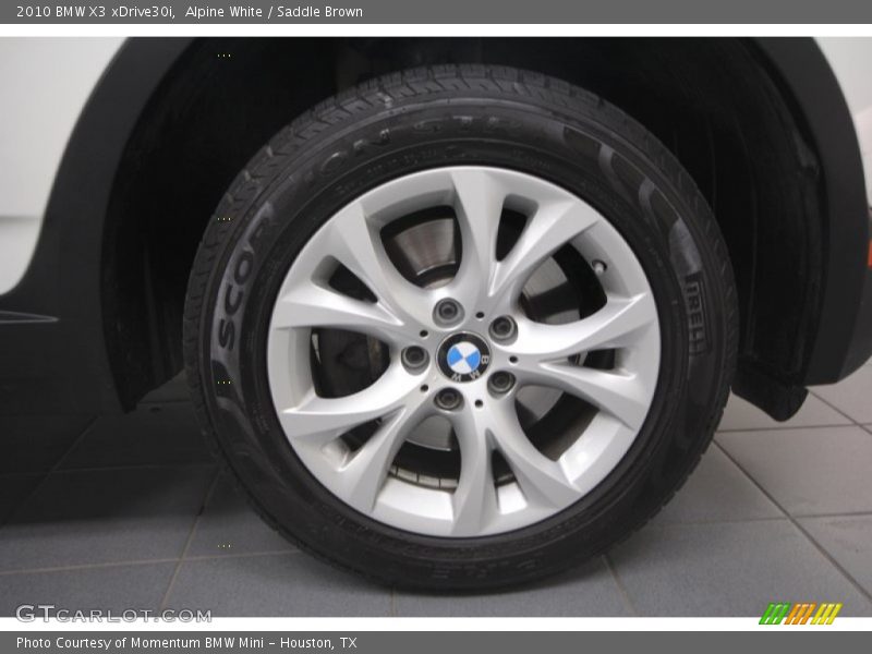 Alpine White / Saddle Brown 2010 BMW X3 xDrive30i