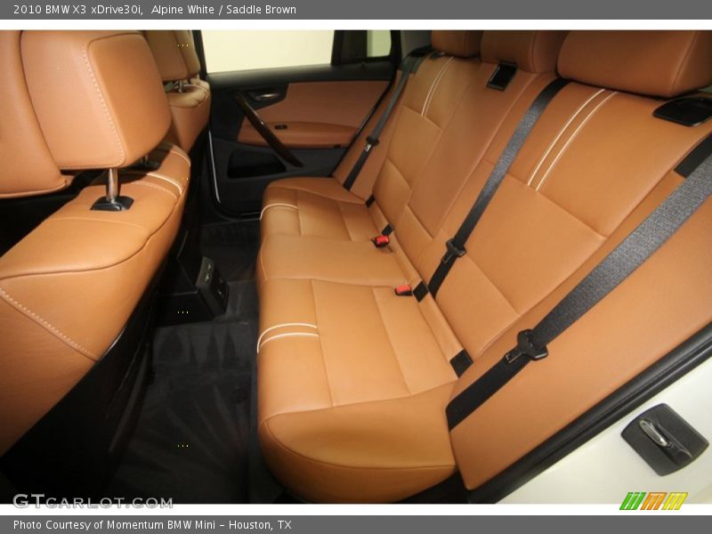 Alpine White / Saddle Brown 2010 BMW X3 xDrive30i