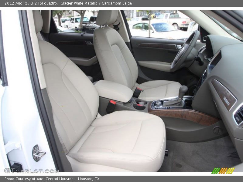 Glacier White Metallic / Cardamom Beige 2012 Audi Q5 3.2 FSI quattro