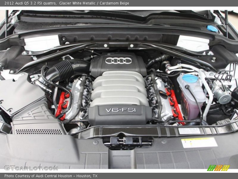 Glacier White Metallic / Cardamom Beige 2012 Audi Q5 3.2 FSI quattro