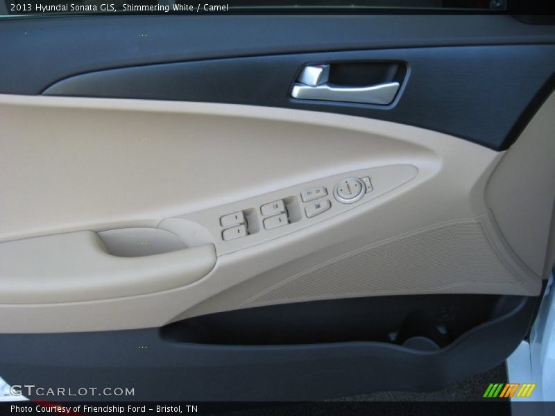 Shimmering White / Camel 2013 Hyundai Sonata GLS