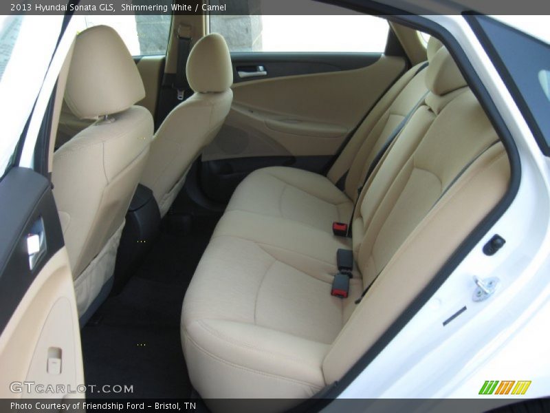 Shimmering White / Camel 2013 Hyundai Sonata GLS