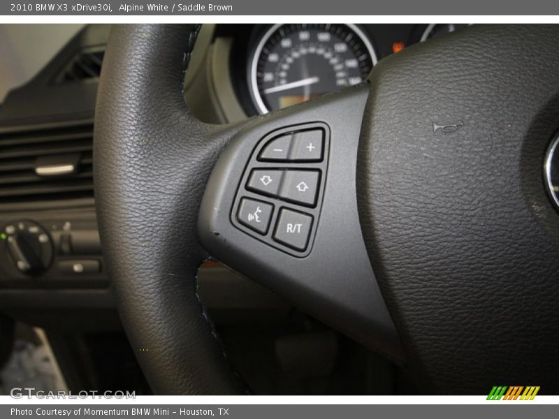 Alpine White / Saddle Brown 2010 BMW X3 xDrive30i