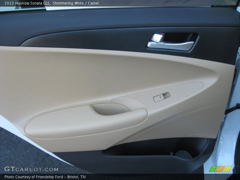Shimmering White / Camel 2013 Hyundai Sonata GLS