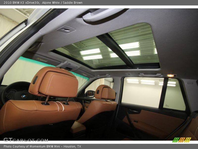 Alpine White / Saddle Brown 2010 BMW X3 xDrive30i