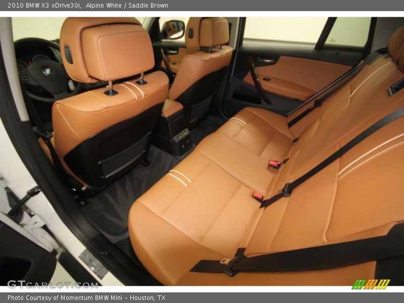 Alpine White / Saddle Brown 2010 BMW X3 xDrive30i