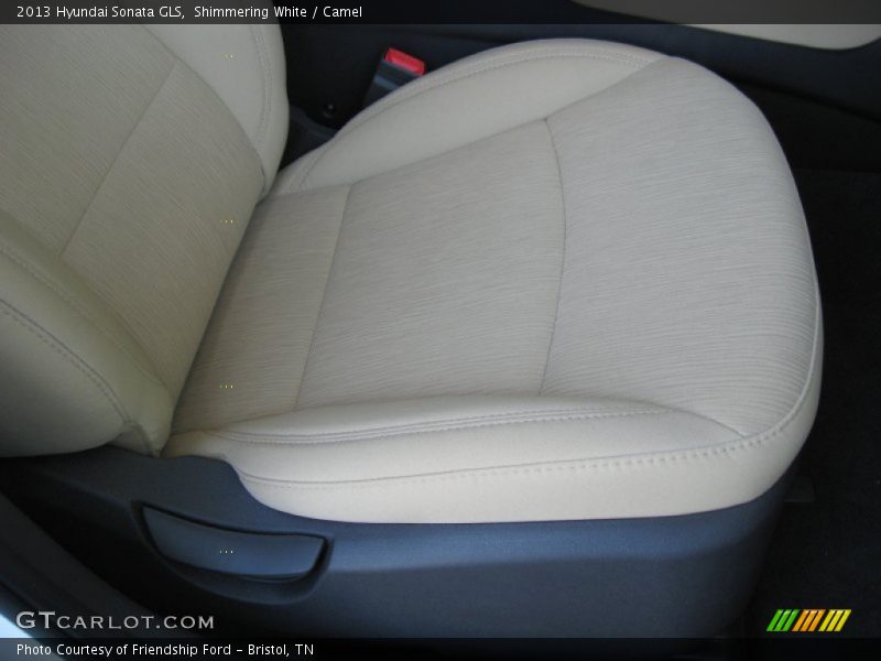 Shimmering White / Camel 2013 Hyundai Sonata GLS